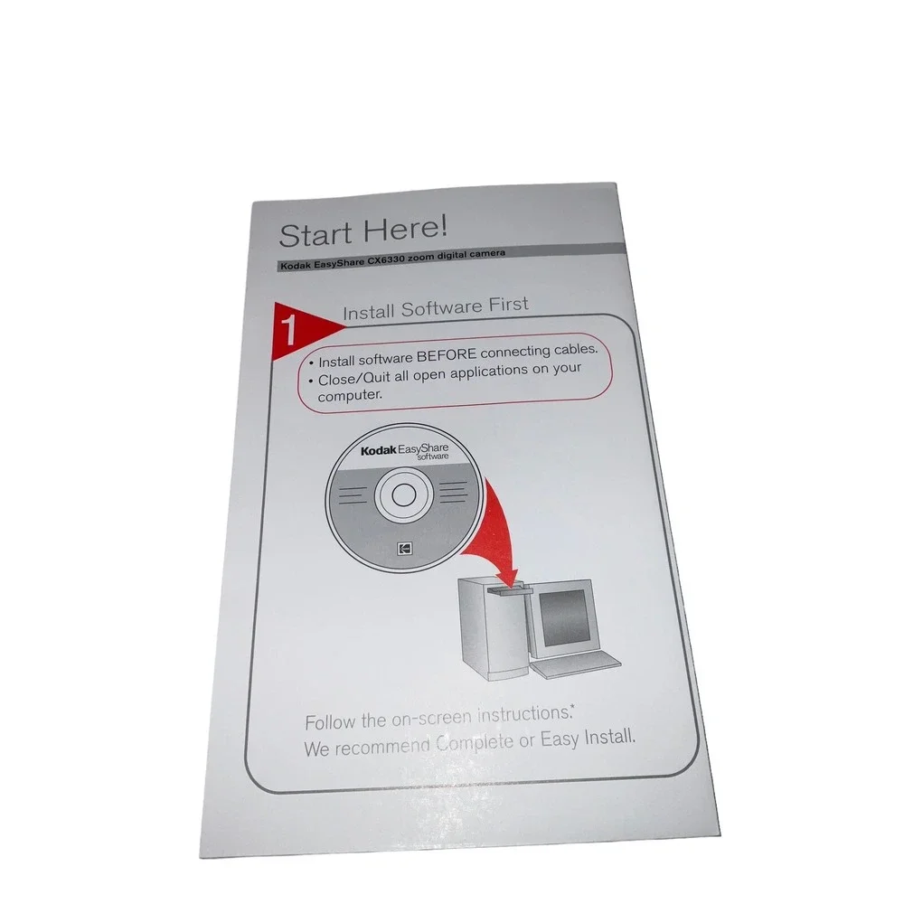 Kodak EasyShare CX6330 Welcome Kit Includes‎ Cd, Quick Setup Book, Mem Card